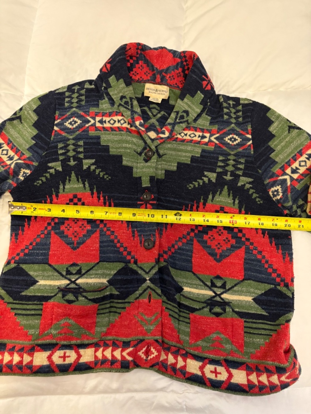 Ralph Lauren Denim and Supply Southwest Style Cardigan XL 100% cotton - Picture 5 of 6